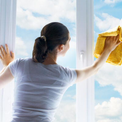 Czym czyścić ramy okien plastikowych z kleju?